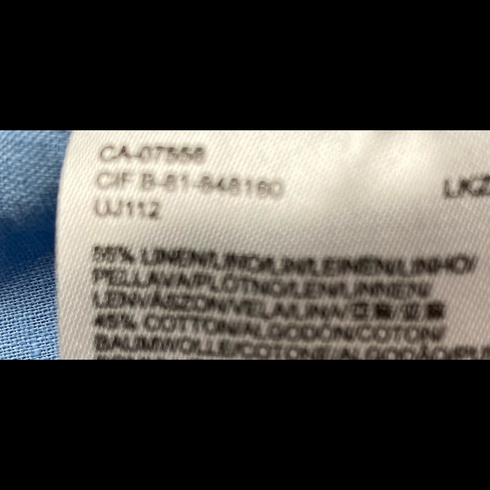 Mexx BLU Cotton/Linen Button Down, S   Winter Sale - Picture 12 of 13